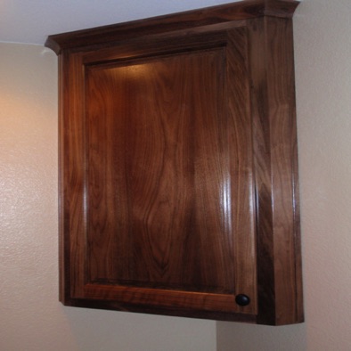 Upper corner cabinet